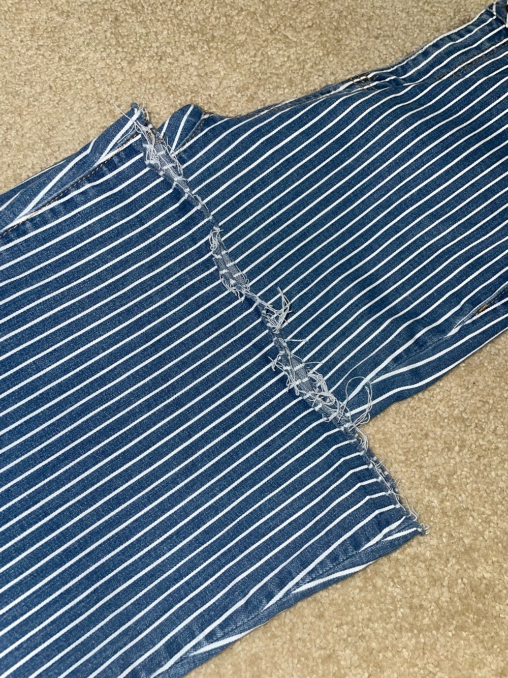Judy Blue Pin Striped Flared Jeans - Picture 6 of 7